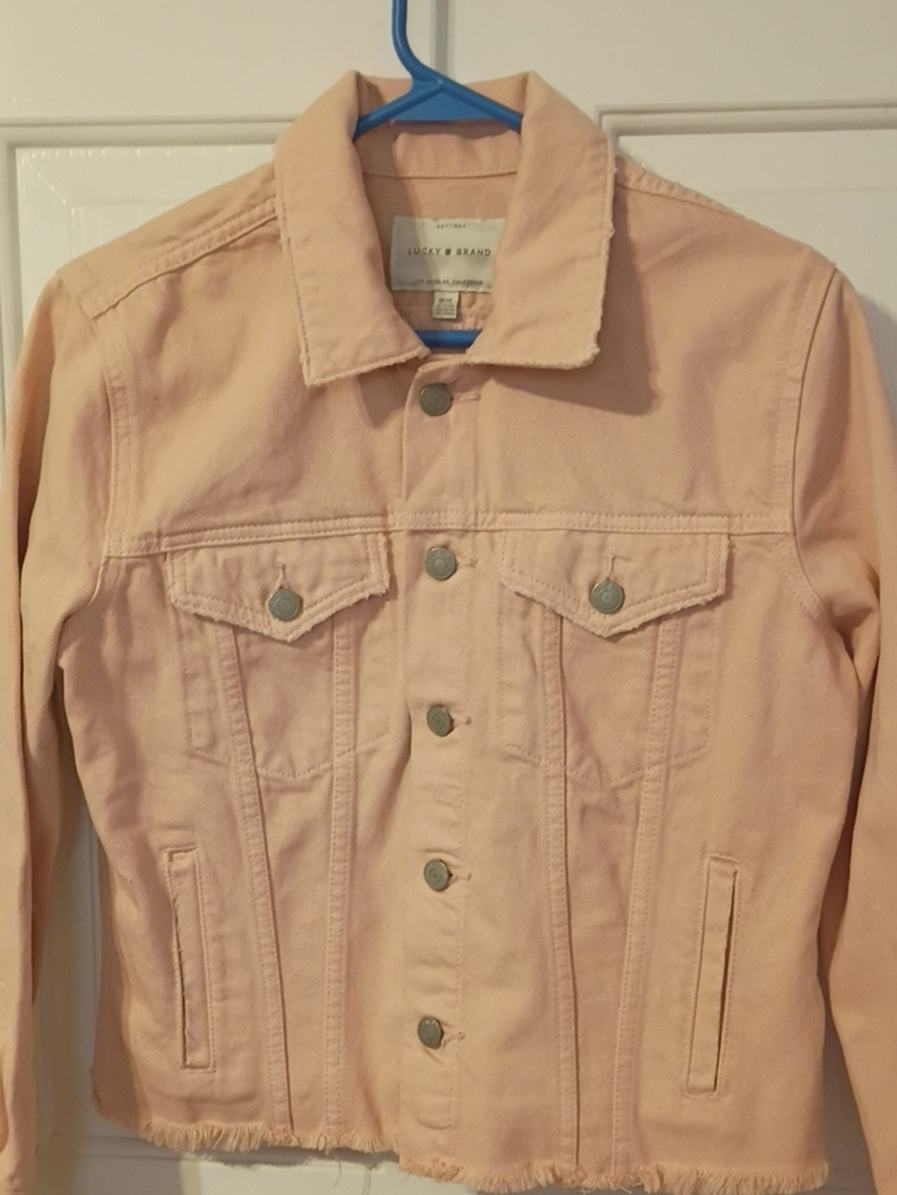 Lucky Brand Light Pink Denim Jacket